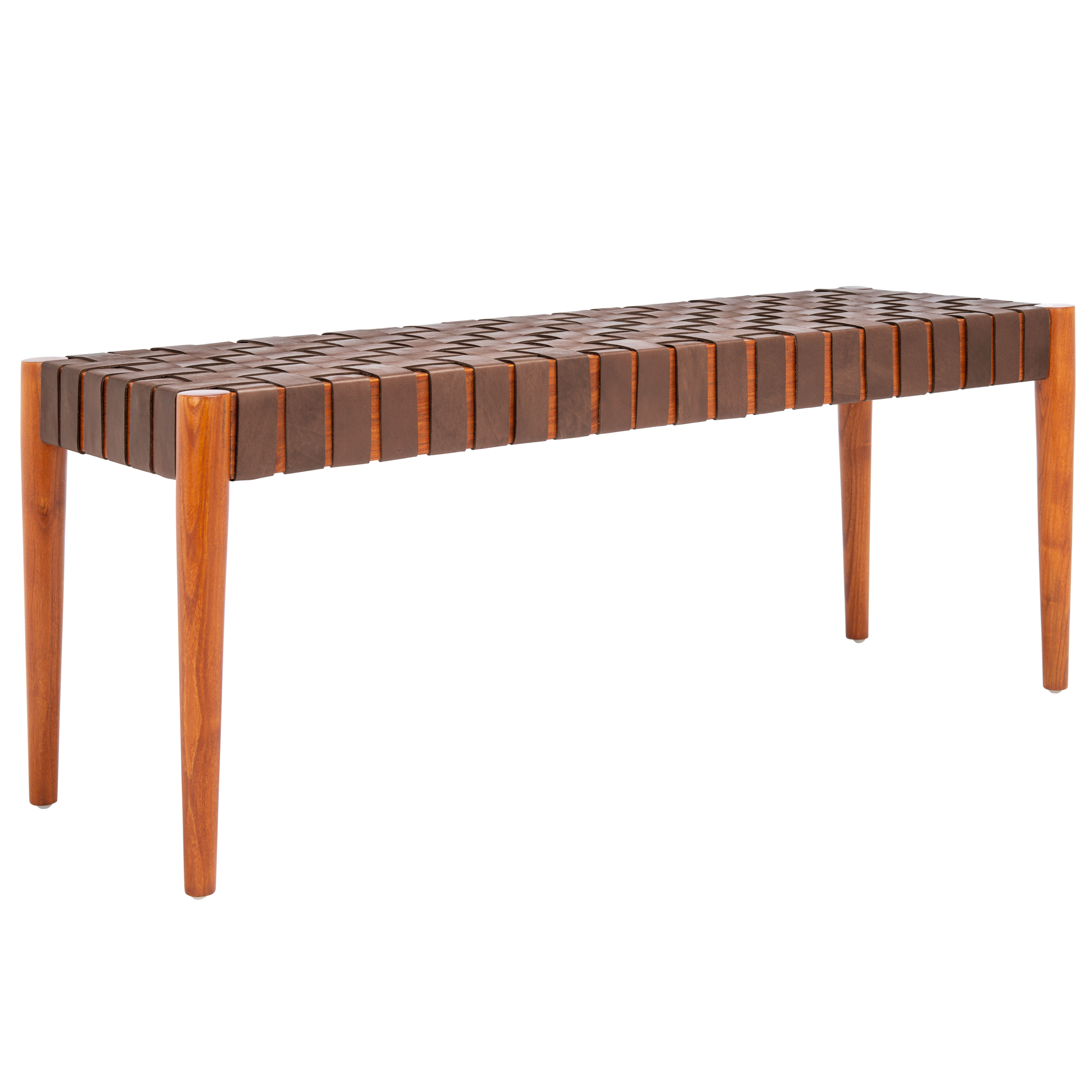 AllModern Orin 47" Woven Leather Bench & Reviews | Wayfair