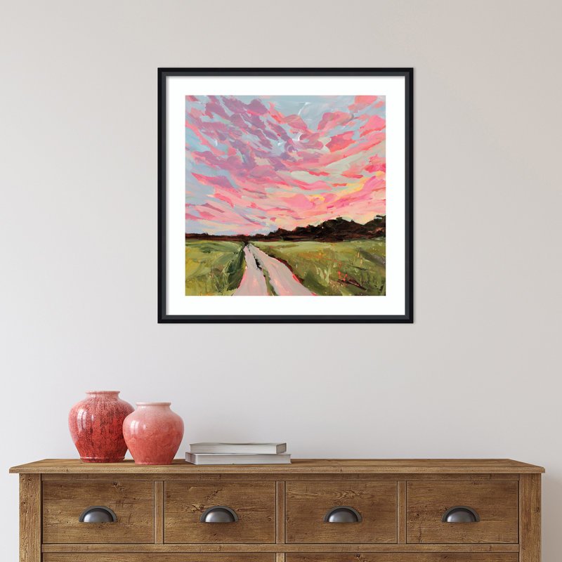 «Cran Oklahoma» par - Impression sur cadre photo, Cadre noir, H 25 po x l 25 po x P 2 po