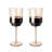 Tulip Stemmed Wine Glasses in Amber