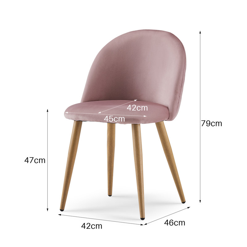 Revamp Upholstered Dining Chair, Pink
