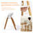 10 " H Swivel Foldable Armchair Stacking