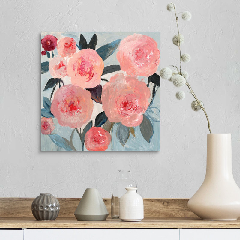 Corail, reproduction d’art sur toile, Toile tendue, H 16 po x l 16 po x P 1,25 po