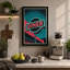 Neon Diner Sign Retro - Wrapped Canvas-219879051-219879090