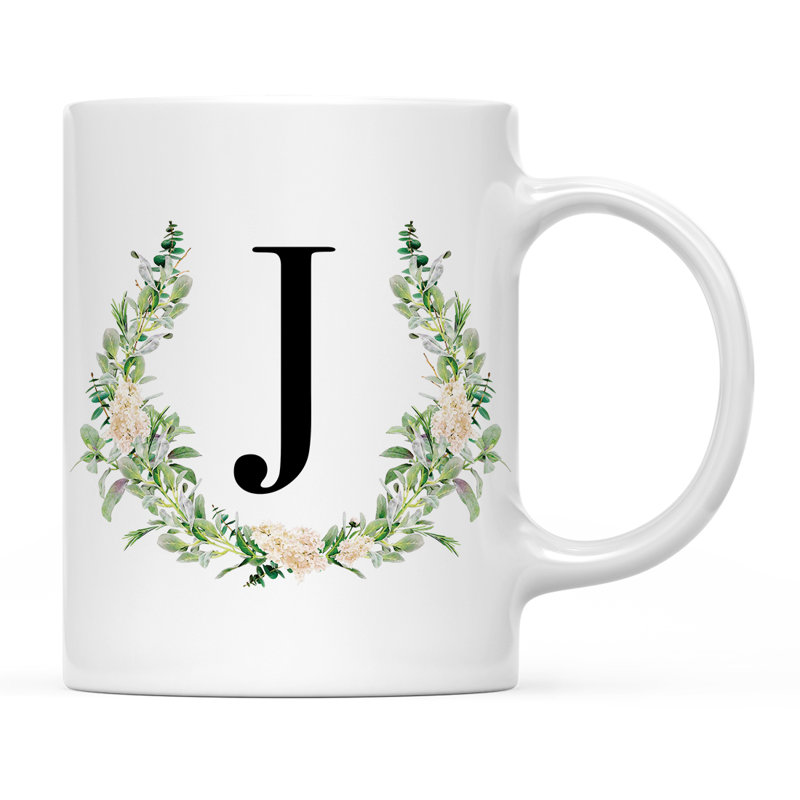 Ceramic Coffee Mug, J