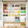 Fellsburg 6-Tier Bookshelf Set, 2-Pciece 70 Inch Tall Bookcase with Barn Door, Freestanding Wood Storage Shelf Display Shelf