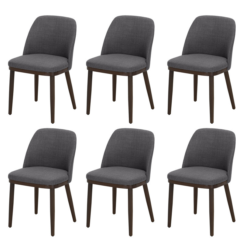 Dayren 47.2cm H Fabric Upholstered Side Chair, Light Grey