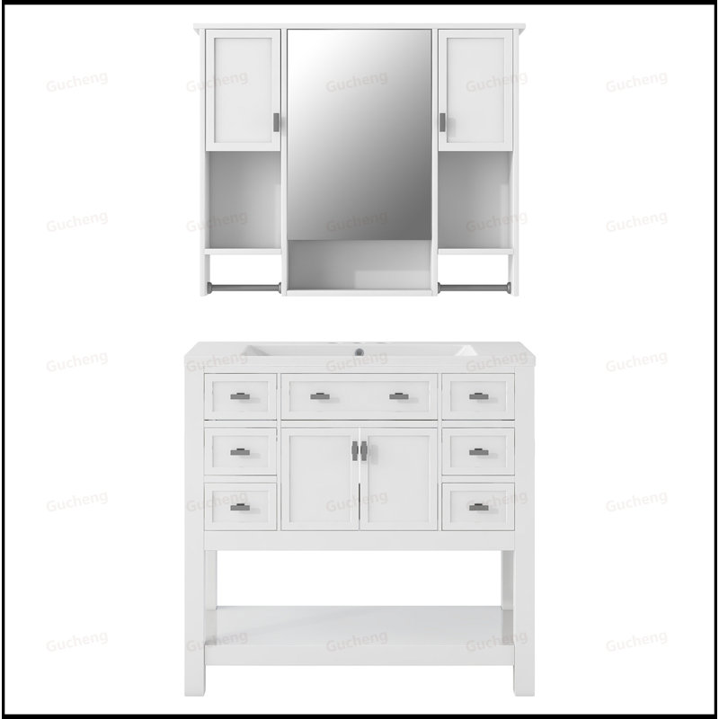 Meuble-lavabo 36 po avec lavabo et barre à serviettes 36 po