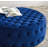 Ensconce Tufted Performance Velvet Round Ottoman-2025321133
