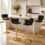 Swivel Faux Leather Bar Stool-955623300