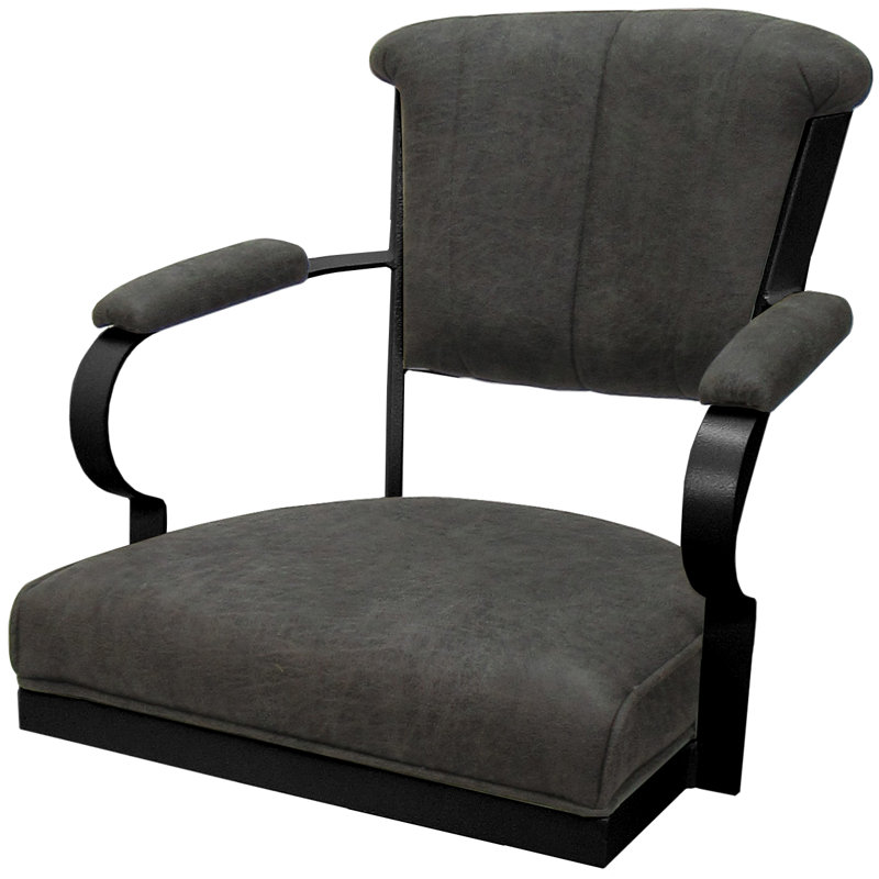 Tabouret très grand Hallah, Gris anthracite/noir