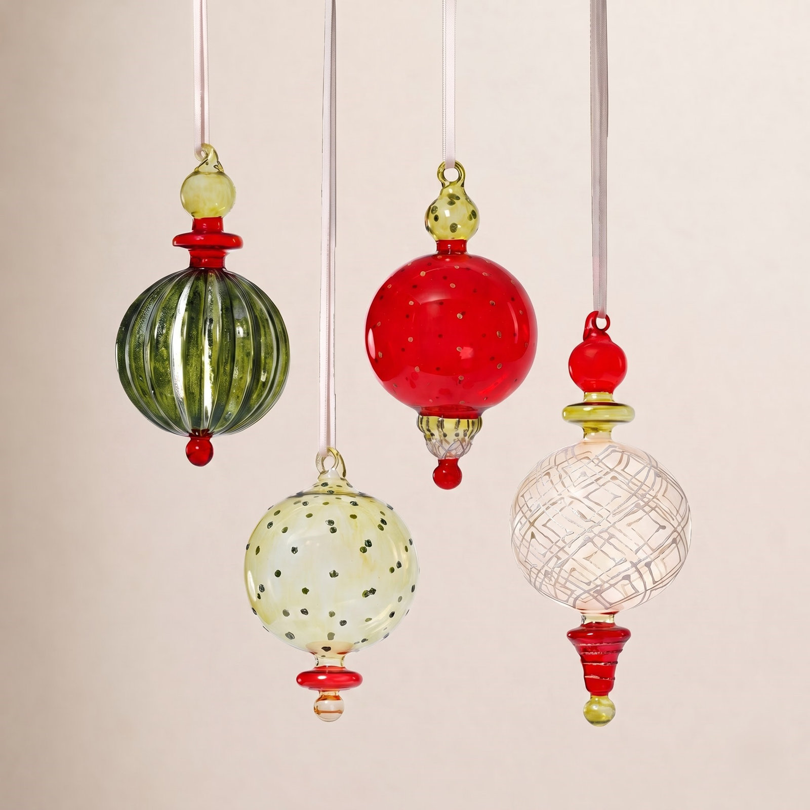 3" Glass Finial Ornament