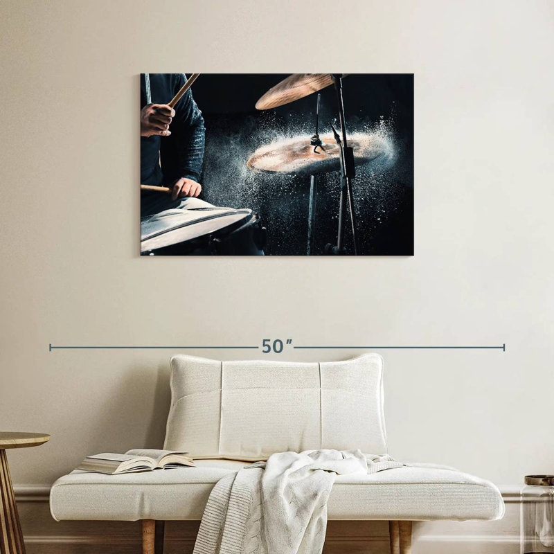 Abarca Drum Rehearsal, 24" H x 36" W