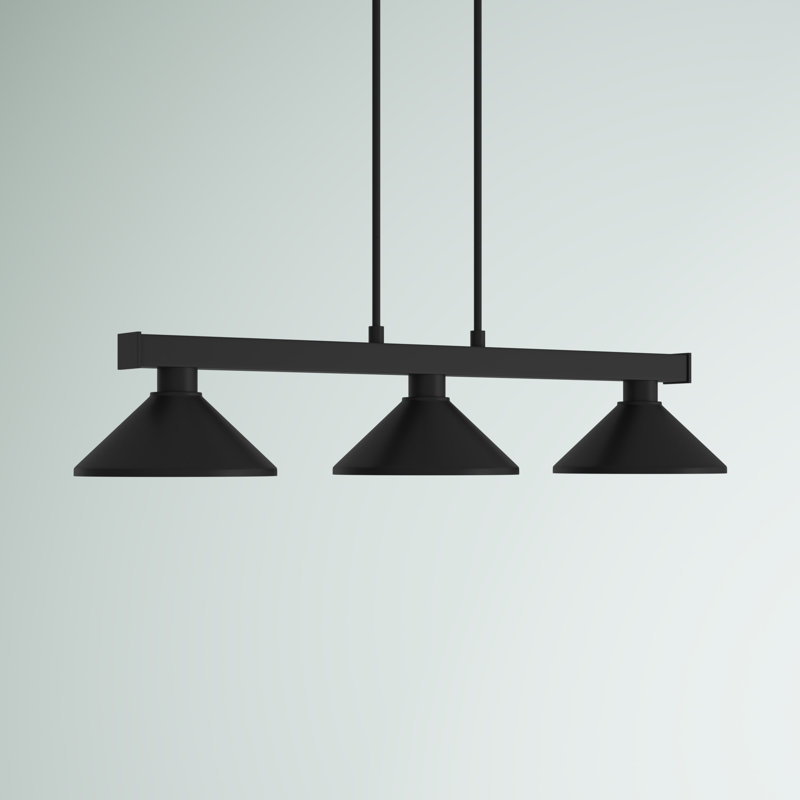 Erastos 3 - Light Kitchen Island Pendant, Black