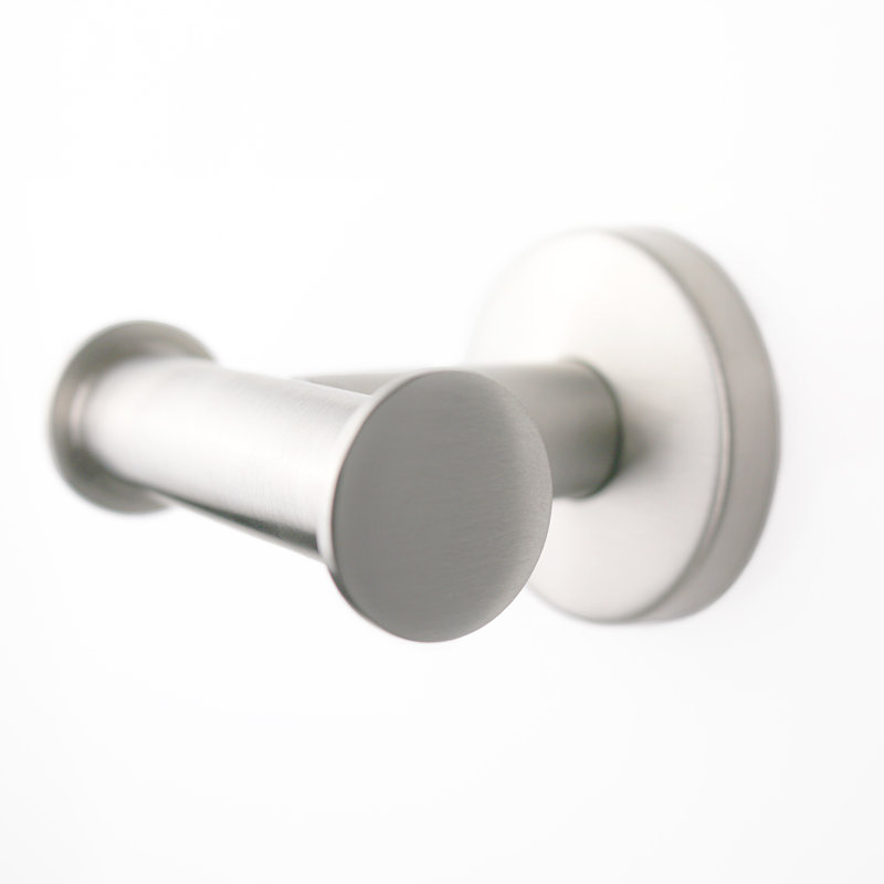 Seachrome Coronado Decorative Bath Wall Mount Double Robe Towel Hook, Satin Brushed