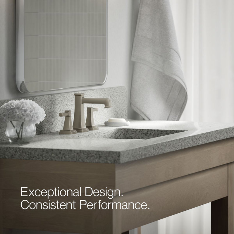 Riff Widespread Bathroom Sink Faucet, Vibrant Brushed Nickel