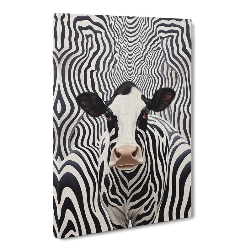 Cow - Print, 60cm H x 40cm W x 3cm D