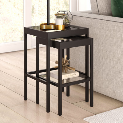 Alexis Glass Top Nesting Tables