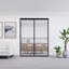 Cloisons 2 pièces en verre transparent - Portes coulissantes - Portes de placard-96872741-96872744