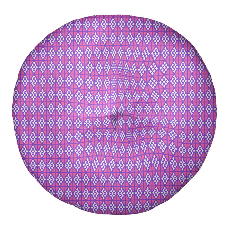 Coussin de sol Katelyn Elizabeth, 26 po x 26 po, Mauve / Rose