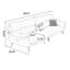 Coussin modulaire 100% polyester blanc 98,43 po-129489662
