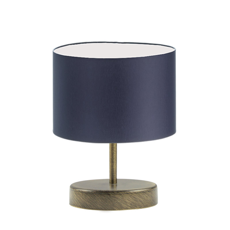 Antinio Metal Table Lamp, Navy Blue, Gold, Black