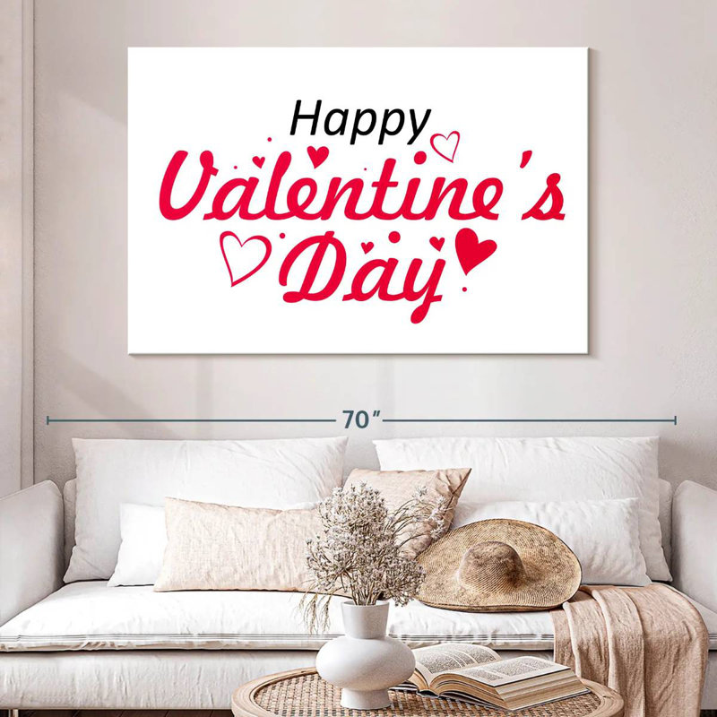 Tergel simple pour la Saint-Valentin, H 34 po x l 51 po