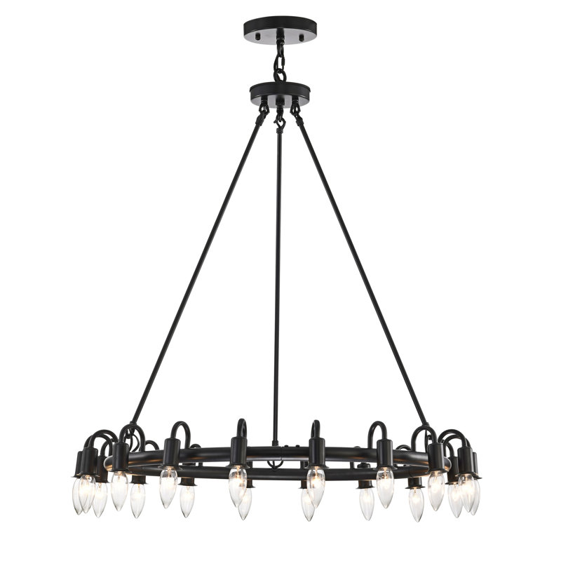 Lustre à 18 lumières Jacolyn, Mat