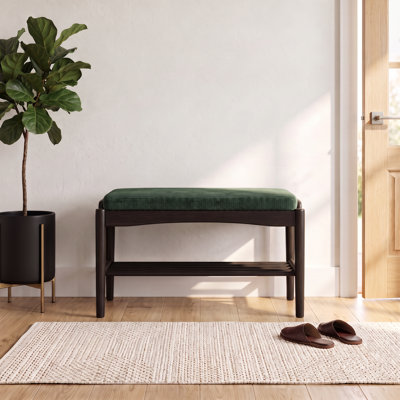 Solid Oak Shoe Bench