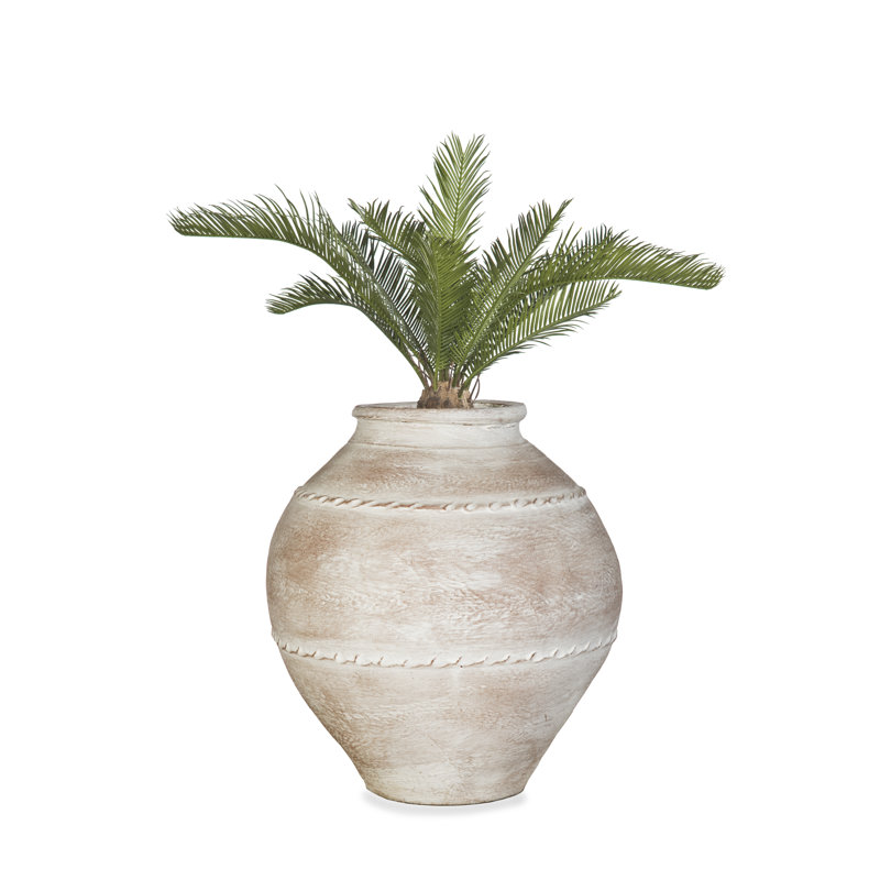 The Mediterranean Collection Handmade Pot Planter, Delphi White