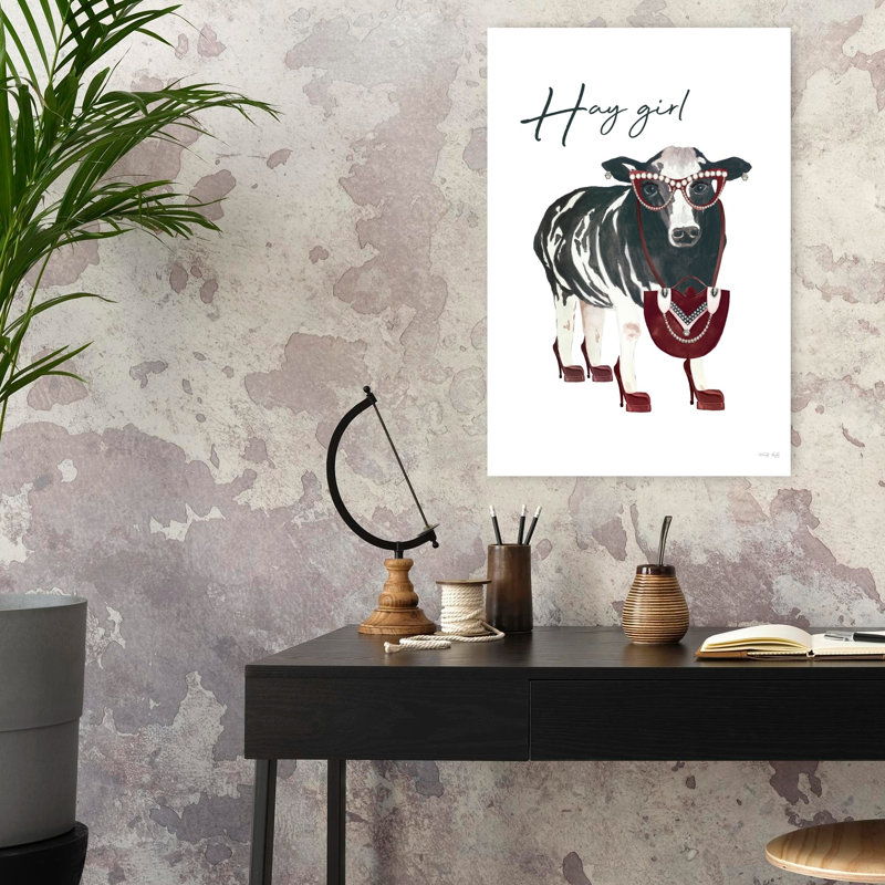 Vache Hay Hay, H 24 po x l 16 po