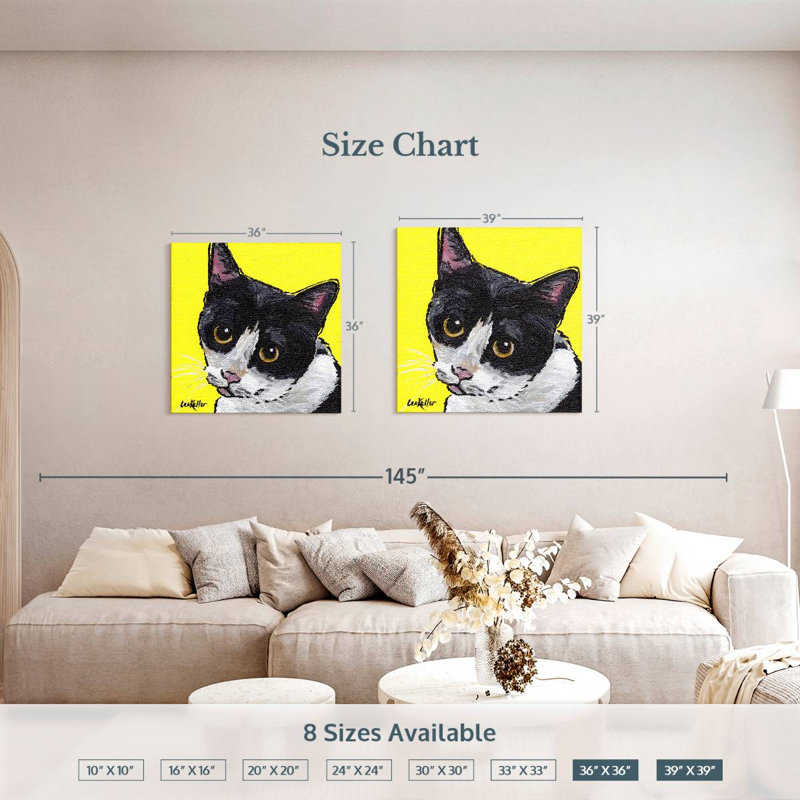 Chat chat, H 39 po x l 39 po
