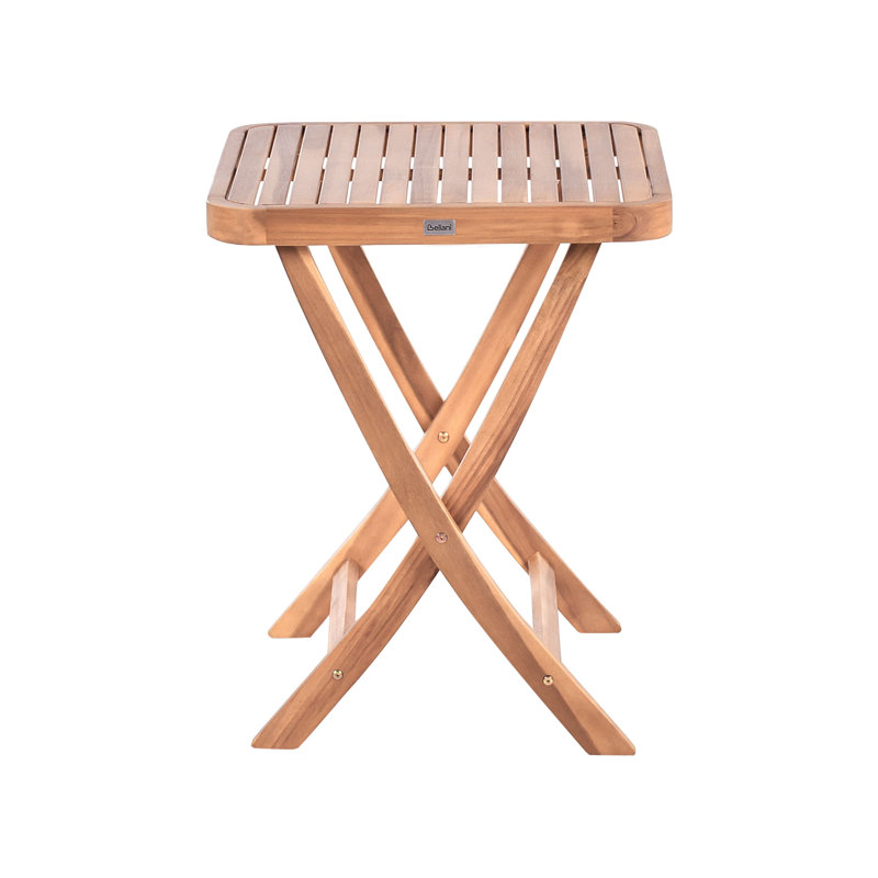 CALCIANO 2 - Person Acacia Wood Patio Dining Set with Square Table
