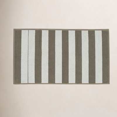 Simple Striped Terry Bath Mat
