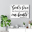 God's Love Romans 5:5 - Wrapped Canvas Print-1344386087