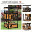 Niche pour chat en bois Pawhut