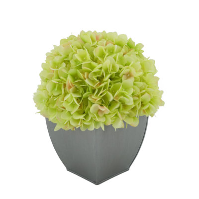 Fabric Hydrangea Arrangement in Pot