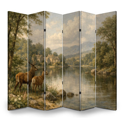 6 panneaux de paravent pliant paravent Royal Pastoral