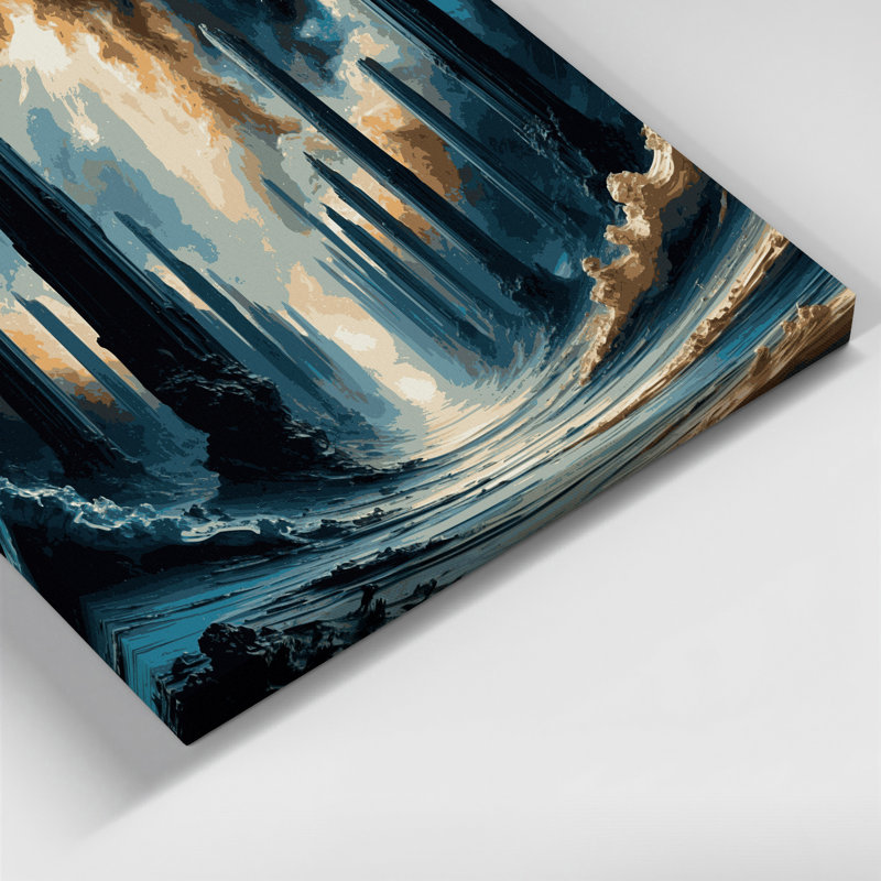 Art mural sur toile gris, H 12 po x l 18 po