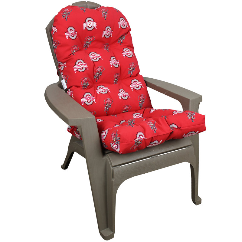 Coussin de chaise adirondack intérieur/extérieur NCAA
