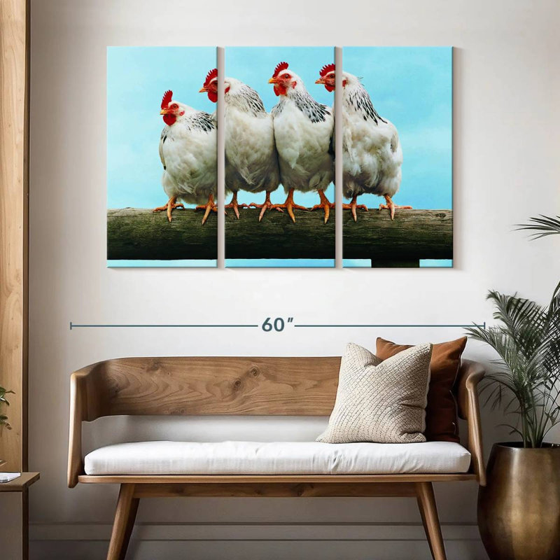 Brampt Chicken Friends, H 32 po x l 50 po