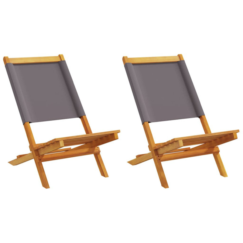 24-4 Set of 2 Folding Chair, Anthracite