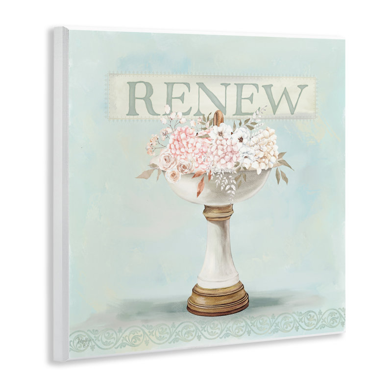 Plaque murale pour évier Renew Floral, design par Mollie B.