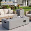 Table de foyer au propane de 44 po de largeur avec table d'appoint, foyer de 50000 BTU avec pierres de lave, couvercle et couvercle imperméable-638833685