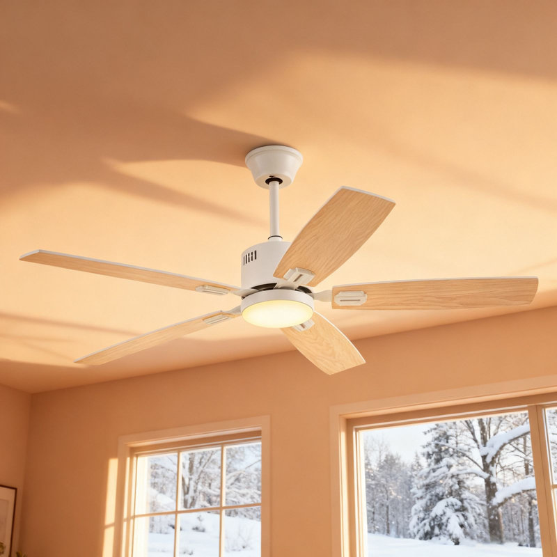 Ventilateurs de plafond avec lumières, ventilateur de plafond intelligent avec application et télécommande, Blanc