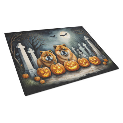 Grande planche à découper Chow Chow Spooky Halloween