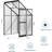 Lean-to Polycarbonate Greenhouse Kit with Walk-In Winter Plant Shelter, Adjustable Roof Vent, Sliding Lockable Door & Sturdy Aluminum Frame for Patio or Backyard, 4x4 FT (Black Oxide)-125346498