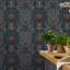 William Morris at Home Oak & Willow Ink Blue Wallpaper