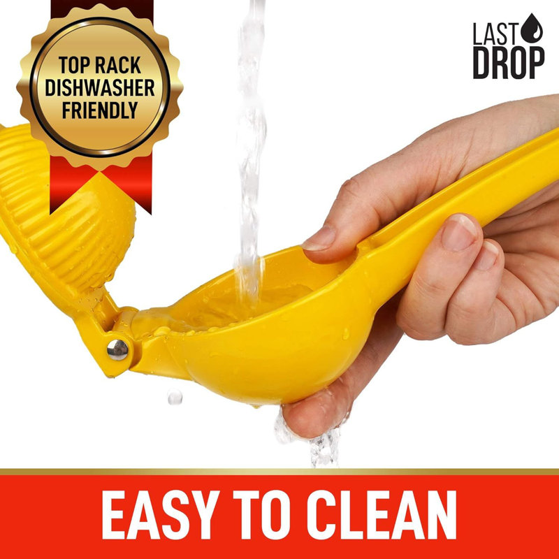 Presse-citron Zulay Kitchen - dernière goutte - bol simple - jaune