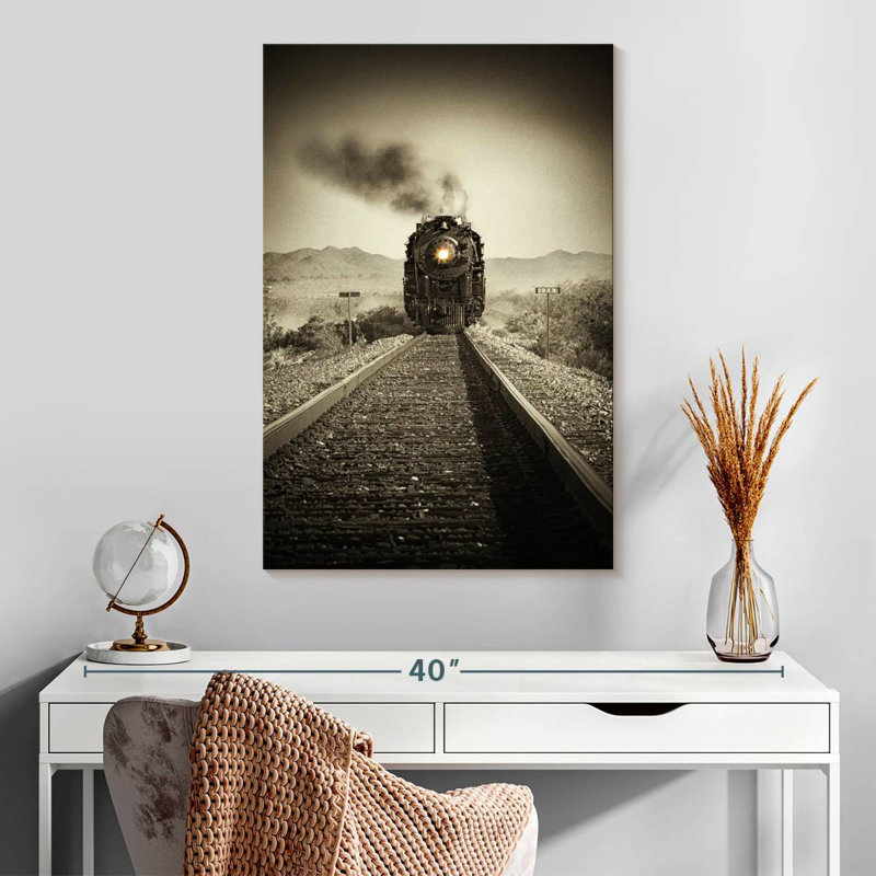 Mehar Train Arrival II, 30" H x 20" W