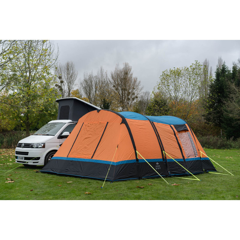 Marconi 5 Person Tent, Black/Orange/Blue